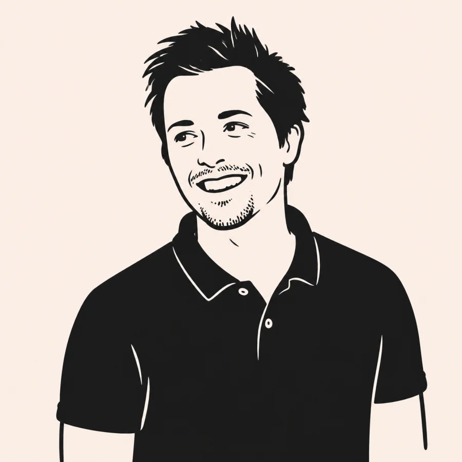Illustrated portrait of Brandon