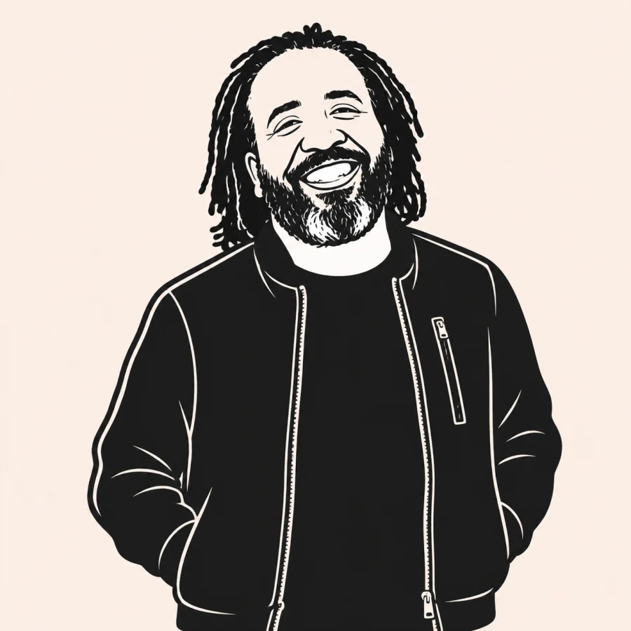 Illustrated portrait of Fabian