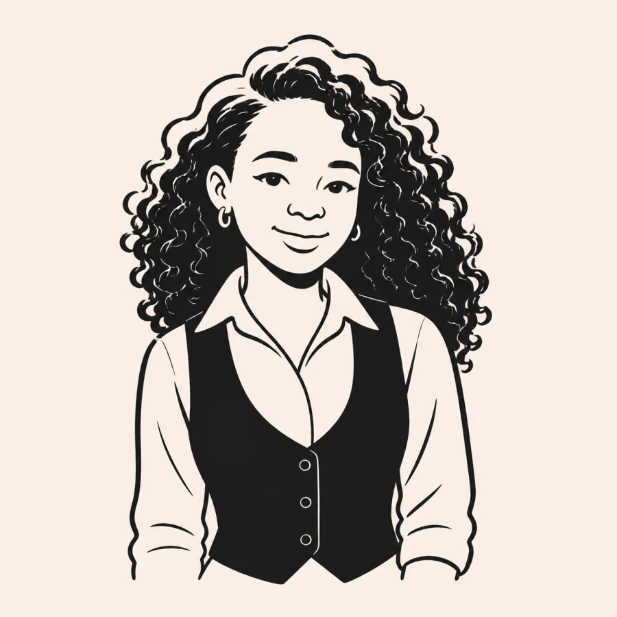 Illustrated portrait of Stella